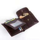 Genuine Leather Men Wallets with Coin Pocket Card Holder Wallet RFID Blocking Purse for Men