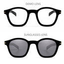 Acetete Sunglasses Vintage Round Sun Glasses For Designer Steampunk Uv400 Shades Eyewear