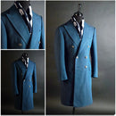 Woolen Overcoat Autumn Winter Men Mid-Length Solid Thicken Jacket