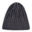 Casual Men's Skullies Knitted Wool Hats Soft Knitting Beanie Winter Cap Men Solid Color Knit Bonnet Outdoor skiing Caps
