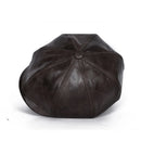 Beret Hats For Man Genuine Leather Caps Retro