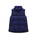 Winter women down vest short stand-up collar casual white duck down jacket coat