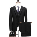 Black Suits for Men Latest Coat Pant Waistcoat Designs Formal Male Suit Luxury Slim Fit Mens Wool Suits