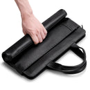 Soft Leather Unisex Solid Waterproof Laptop Computer Bag Briefcase Sleeve Case Bag