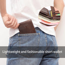 Genuine Leather Wallet Men Coin Purse Rfid Anti-theft Purse for Money Retro Wallet With Card Holders Man Gift Short Purse