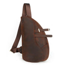 Genuine Leather Shoulder Bags for Men Chest Bags Multifunction Crossbody Bag Vintage Chest Packs
