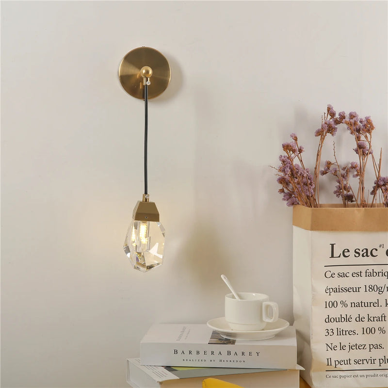 Modern Crystal Wall Lamps Nordic Lamp Decor diamond Wall Lights Fixtures