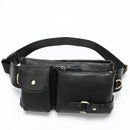 Genuine Leather Waist Packs Men Waist Bags Fanny Pack Belt Bag Leather