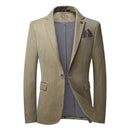 Casual Men Blazer Cotton Slim Suit Blazer Male Suits Jacket Blazers Men Clothing