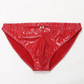 Red vinyl underwear on a white background, Obroi