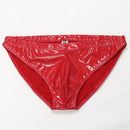 Red vinyl underwear on a white background, Obroi