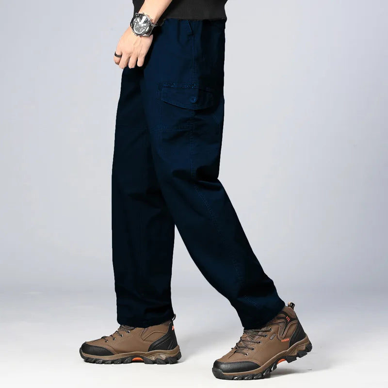 Outdoor Military Tactical Pure Cotton Breathable Trousers Man Solid Pants