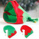 Plush Made with Metal Bell Decoration for Christmas Santa's Helper Hats Caps in Strongly Contrast