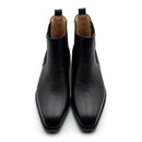 Handmade Welted Chelsea Leather Calf Leather Men Official Shoes Black Dress Shoes