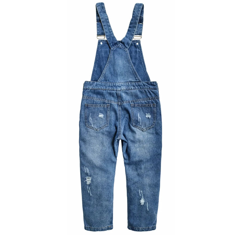 Jeans Pants Top Quality Kids Overalls Spring Boys Girls Bib Suspender Denim Trousers Children Clothing Clothes