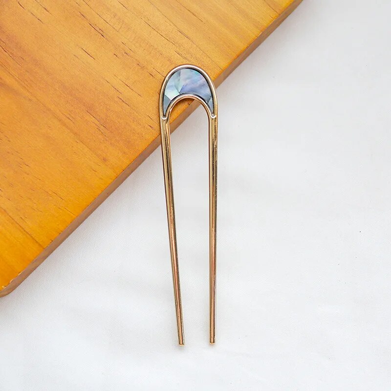 Metal Hair Sticks For Women Girl Hair Clip Pins Minimalist U Shape Female Hairpins Hair Accessories Headwear