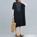Women’s Pleated Summer Dress – Casual Loose Fit, Elegant Long Dress for Everyday & Beach