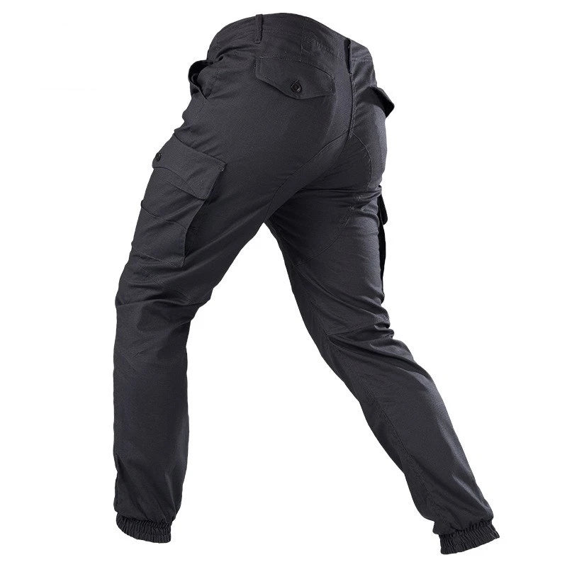 Men Beam Feet Military Tactical Pants Elastic Force Pure Cotton Outdoor Trekking Camping Climbing