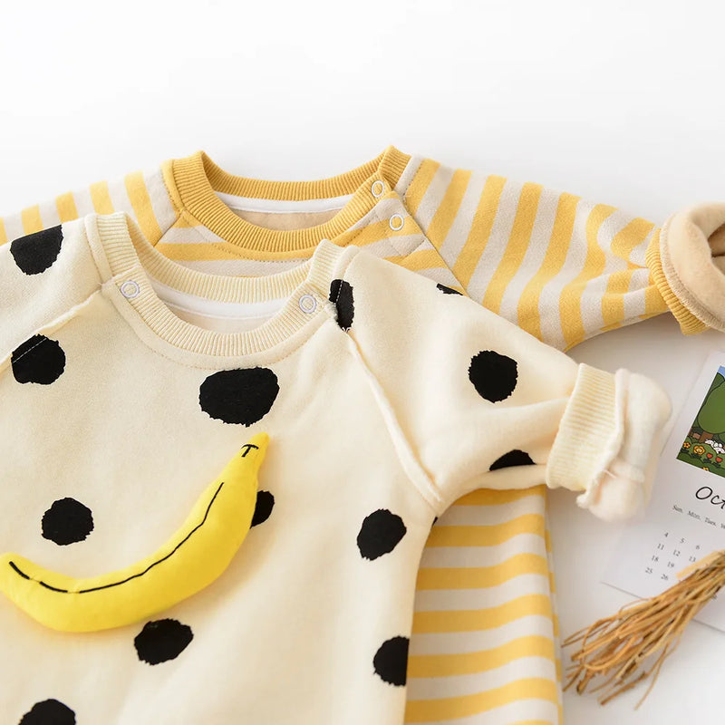 Baby Rompers Baby Girls Clothes Banana Baby Jumpsuit  Infant Girl Clothing