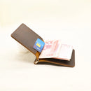 Handmade Genuine Leather Men Money Clip Wallet with Card Holder Money Holder Wallet Men Wallet Clip Bill Holder