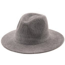Gray fedora hat on a white background, Obroi