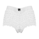 Adult Sexy Sissy Underwear Lace Ruffle Dance Shorts Elastic Waist Translucent Boxer Shorts Lingerie Crossdressing Paneities