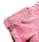 Summer Children's Clothing Sets Jeans For Girls Pants Kids Denim Overalls Suspender Shorts Pink Jumpsuit Trousers