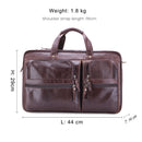 Genuine Leather Men's Briefcase First Layer of Briefcases Shoulder Bag for Men Travel Handbag Men Briefcase