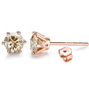 Stud Earrings Ideal Cut Lab Created Diamond Plating Earrings for Women