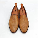 handmade loafer woven knitted leather sole shoes for men social shoe male classic shoes men elegant mens loafer