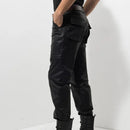 Genuine Leather Pants Men Casual Motorcycle Pants Men Leather Joggers Pantalon