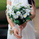 5Pcs 50cm Artificial White Daisy Flower Bouquet DIY Vase Home Garden Living Room Decoration