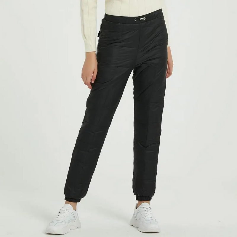 Women Down Pants Velvet Trousers Thick Slim Female Warm Trousers Thermal Elastic Waist Winter Pants