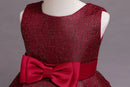 Flower Toddler Girls Dress Lace Bow Kids Dresses For Girls Clothes Children Christmas Dress For Girl Party Wedding Costume