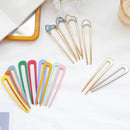Metal Hair Sticks For Women Girl Hair Clip Pins Minimalist U Shape Female Hairpins Hair Accessories Headwear