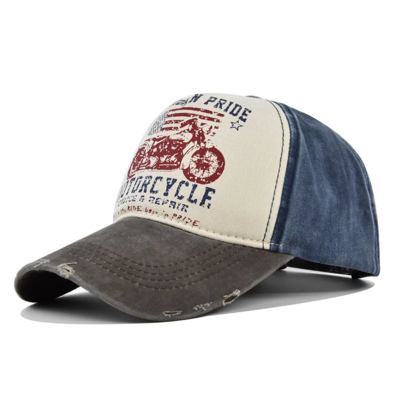 Summer Baseball Caps For Men Distressed Motorcycle Women Cap Street Hip Hop Trucker Hat