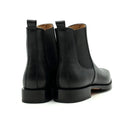 Handmade Welted Chelsea Leather Calf Leather Men Official Shoes Black Dress Shoes