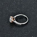 Diamond Engagement Ring Solitaire Hearts and Arrows Ring