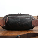 Genuine Leather Waist Bag For Men Casual Small Shoulder Crossbody Bags