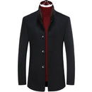 Autumn winter trench coat men ticked jackets