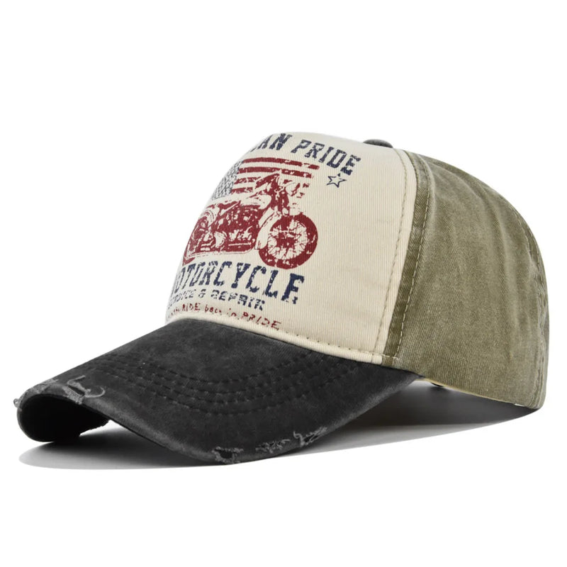 Summer Baseball Caps For Men Distressed Motorcycle Women Cap Street Hip Hop Trucker Hat
