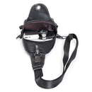 Genuine Leather Men's Shoulder Bag Chest Bag Vintage Casual Sling Bags for Men  Male Chest Pack with with Earphone Hole