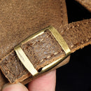 Distressed Retro Leather Beret Hats Men's Stylish Middle-aged Elderly Thin Forward Cap