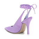 Summer Sandals Woman Cross-tied High Heels Wedding Shoes Woman Pointed Toe Party Ladies Shoes