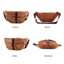 Genuine Leather Men Messenger Bag Casual Crossbody Bag Handbag Male Travel Shoulder Chest Bag