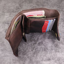 Men Wallets Credit Card Holder Trifold Mini Coin Purse Billfold Wallet