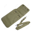 US Map Case Shoulder Bag Canvas Olive Green