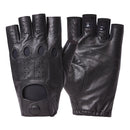 Semi-Finger Real Leather Gloves Male Summer Thin Driving Fingerless Breathable Men Gloves