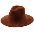 Brown corduroy hat on a white background, Obroi