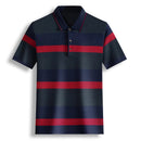 Liseaven men's T shirt turn-down collar basic color short Sleeve Slim T-shirts tee shirt for men